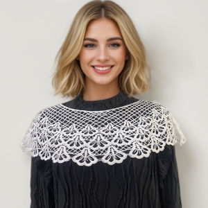 Kanavi New Lace Shawl Women Trend Small Shawl Lace Lady Wild Hollow Sleeveless Shirt Girl Outgoing Clothing Decoration