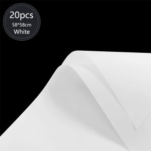 20Pcs Flower Wrapping Paper Flower Decorative Waterproof Packaging Paper Wedding Flower Single Bag Packaging Paper