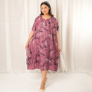 RNA FASHION FEATHER Daster Remaja Jumbo Busui Ld 130 Kancing Ada Tali Samping