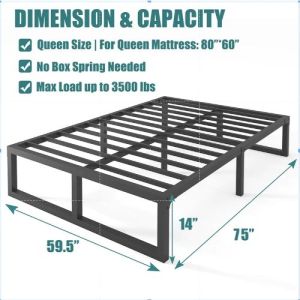Iron steel bed frame semi double/bed frame full double /bed frame queen size High load-bearing