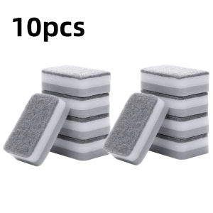 kangle ‼️1 ชิ้น/5 ชิ้น/10 ชิ้น ฟองน้ำล้างหม้อเช็ด ครัวฟองน้ำล้างจาน ล้างจานฟองน้ำปัดน้ำฝน เครื่องมือทำความสะอาดเครื่องล้างจาน Magicเปิดฤดูกาลเรียน ของขวัญสำหรับนักเรียน