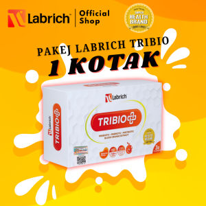 Fast delivery LABRICH PROBIOTIC [ TRIBIO GABUNGAN PRO + PRE + POST WITH BLOOD ORANGE HIGH VITAMIN C ] MIX BERRIES FLAVOR ORIGINAL HQ