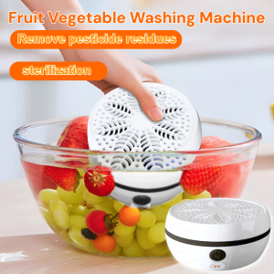 Automatic Vegetable Washer Fruit Cleaner Machine Hands Free Operation Efficient Cleaning Home Kitchen Appliance