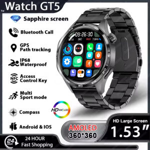 Dành Cho HuaWei Watch GT5 Pro Đồng Hồ Thông Minh Nam 5 Pro Màn Hình AMOLED HD Cuộc Gọi Bluetooth GPS Quỹ Đạo NFC Nhịp Tim La Bàn Đồng Hồ Thông Minh Mới 2025