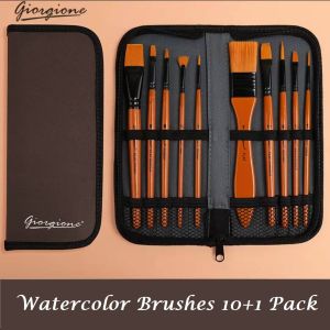 Radius K Gift grade packaging Professional Nylon Paint Brush 10pcsOil Brush Pen Set for PaintingAcrylic Watercolor Brushes