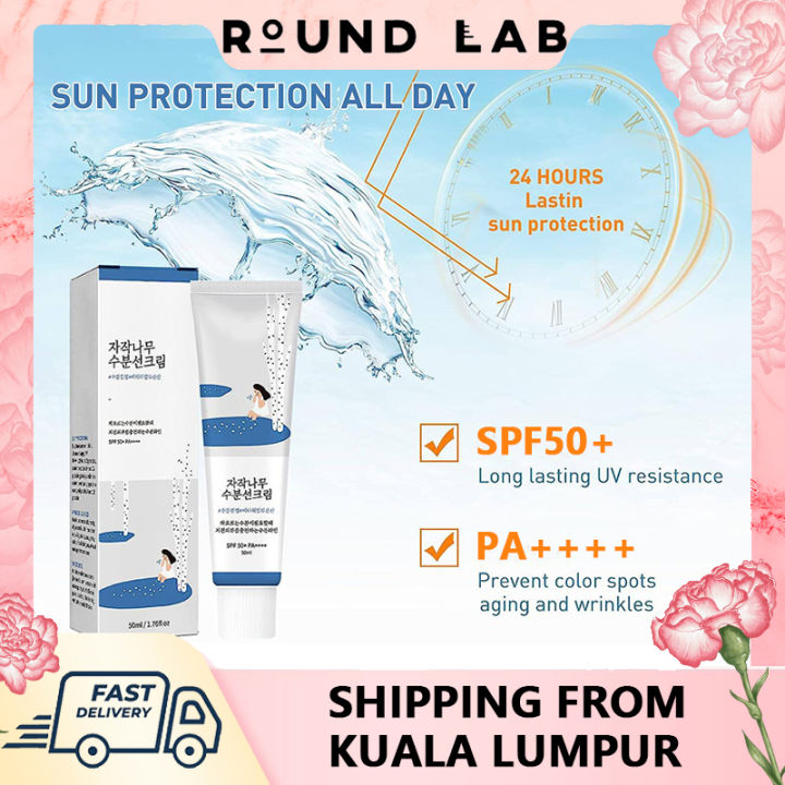 Round Lab Sunscreen,Sunscreen Korean, Birch Juice Sunscreen SPF 50+ Sun