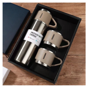 🌹READY STOCK🌹 Vacuum Flask Set 500ML Gift Box Stainless Steel Thermal Flask Hot Cold Water Bottle Set Botol Termos 保温壶套装