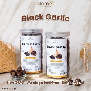 ALAMEE Black Garlic Bawang Hitam Tunggal 500gr Lanang Herbal Alami Natural Premium