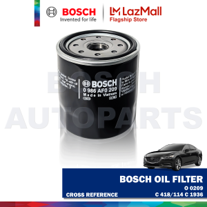 Bosch Oil Filter for Mazda 6 Sedan Gas 2002 to 2013