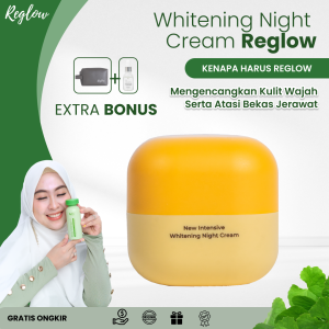 Reglow Night Cream Pelembap Wajah Cream Wajah Krim Malam Reglow Krim Muka