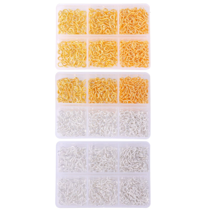 200pcs nhỏ chốt vít mắt Pin cho nghề thủ công và làm cho phát hiện khoen vít vít mắt pin móc 3 kích thước khác nhau