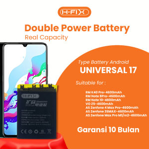 HFIX - Baterai Andorid Universal No. 017 Double Power Real Capacity