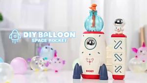 Cross-border Rocket Balloon Machine Magic Ball Inflator Magic Balloon Sticky Toy Creative CraftsdiyToy