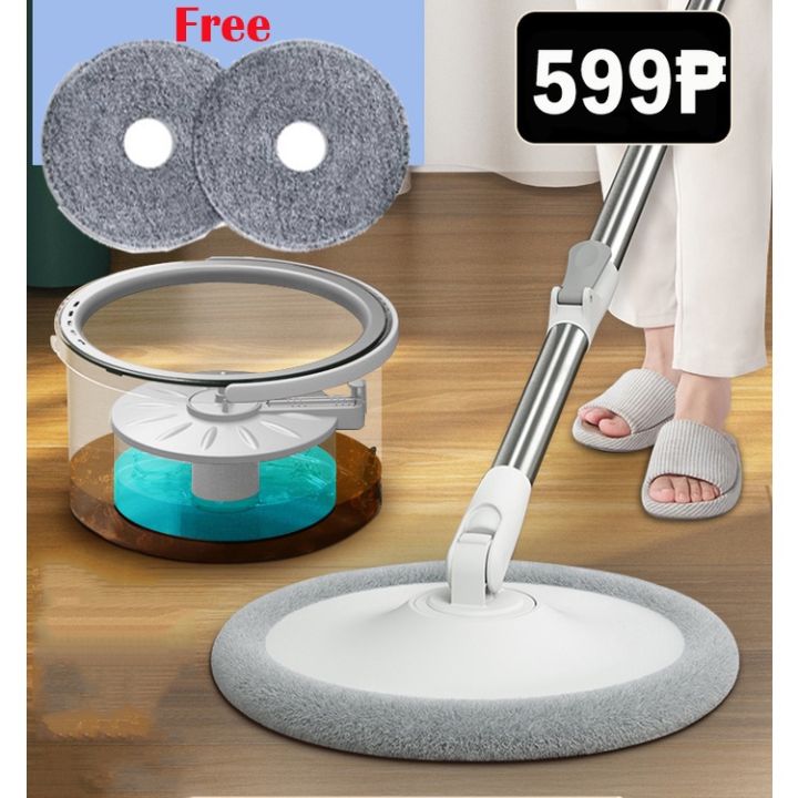 ☂Magic Spin Mop Tornado Falt Rotating Mop Cleaning Household Wet Floor