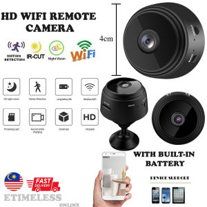 A9 CCTV Mini Spy Camera - WiFi HD Security Camera with Clear Night Vision - Small Size, Quality Chipset, and Convenient Recording - Available in White and Black Color Variants