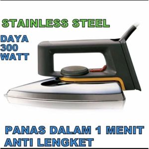 Setrika Listrik Gosokan Pakaian Otomatis Streamer National Quality Stainless  IBZ