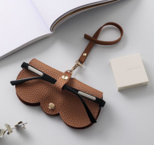 Leather Sunglasses Bag Portable Soft Leather Glasses Case Holder Sunglasses Organizer Bag