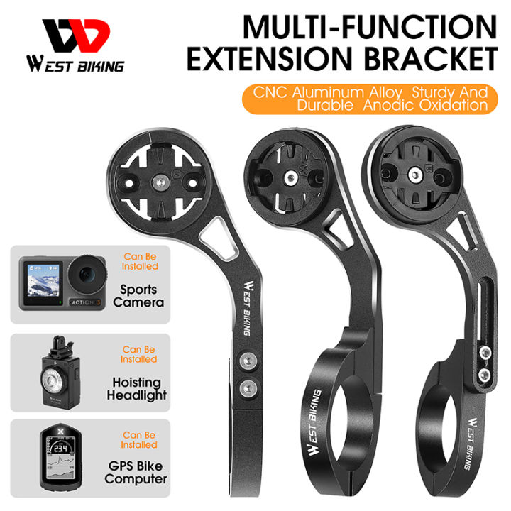 Support Ordinateur Vélo WEST BIKING – Nylon, Compatible Garmin/Wahoo/GoPro, Léger