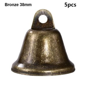 WENKEN 5pcs 22/26/30/38mm Đồ trang trí chuông cổ điển Cổ điển 6Styles Chuông Giáng Sinh Chuông treo trang trí cho cây thông Noel