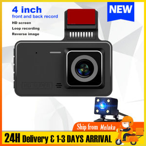 Ettro 4 inch Car Recorder Dash Cam 1080P Dual lens Touch Screen HD Driving Recorder/HD Night Vision/DVR Parking Monitor