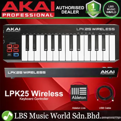 Akai LPK25 25 Key Wireless Bluetooth Keyboard Midi Controller (LPK 25)