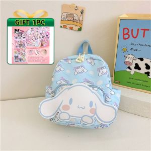 [Free Stickers ]Cute Sanrio Childrens Backpack  With Cartoon Design And Waterproof Nylon Material For Children