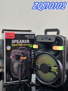 ลำโพงบลูทูธ รุ่น ZQS10102 ฟรีไมค์ลอย1ไมค์สาย1/รีโมท1ตัว ดอก10นิ้ว กำลังขับ20W รองรับAUX TF USB ปิดไฟได้ เพิ่ม-ลดเสียงได้ เสียงเบสแน่น ลำโพงพร้อมไมค์ ลำโพงบลูทูธ รุ่น ZQS10102 ฟรีไมค์ลอย1ไมค์สาย1/รีโมท1ตัว ดอก10นิ้ว กำลังขับ20W รองรับAUX TF USB ปิดไฟได้