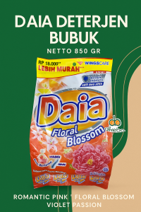 Daia Deterjen Bubuk 800 Gr Sabun Cuci Baju Detergent Serbuk 800Gr all variant