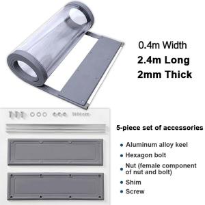 Soft Door Curtain Magnetic Self-priming Partition Curtain Wind Shield Transparent Air Conditioning Plastic PVC