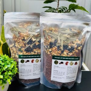1kg Trà Gạo Lứt Đậu Đen Xanh Lòng Lá Dứa Hoa Nhài