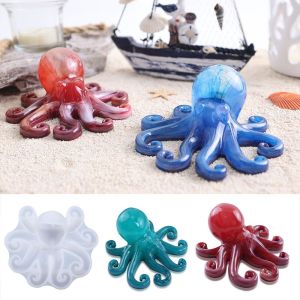 WININ Epoxy Máy tính để bàn Trang Trí Xmas Quà Tặng Biển Bạch Tuộc Silicone Khuôn Đồ trang sức Làm Công Cụ Khuôn nhựa Đúc Khuôn