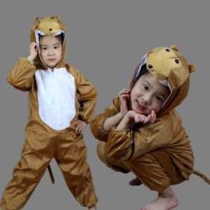 Kids Animal Costume Cosplay Boys Girls Pajamas Anime Clothing Dinosaur Cow Elephant Rabbit Pig Tiger Fox Birthday Party