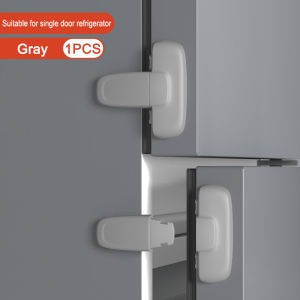 Fridge Door Lock Latch Catch Toddler Kids Child Refrigerator Locks Baby Safety Child Lock Easy To Install and Use 3M Adhesive No Tools Need or Drill