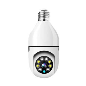 CCTV Bulb Camera V380 Pro wifi connect Two-Way Audio Auto   Tracking Full Color Night Vision Camera
