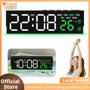 Elegant LED Alarm Clock with USB Charging Port Large Display for Modern Home Decor Digital Desk Clock