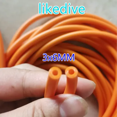 Hot 1Meter Speargun Rubber Tubes Spearfishing Rubber Sling Nature Pure Latex Bands 2mmx5mm 3mmx6mm 3mmx7mm 3mmx8mm 3mm×10mm