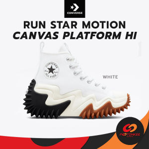 (แท้100%) CONVERSE Run Star Motion Canvas Platform Hi ผ้าใบคอนเวิร์ส หุ้มข้อ
