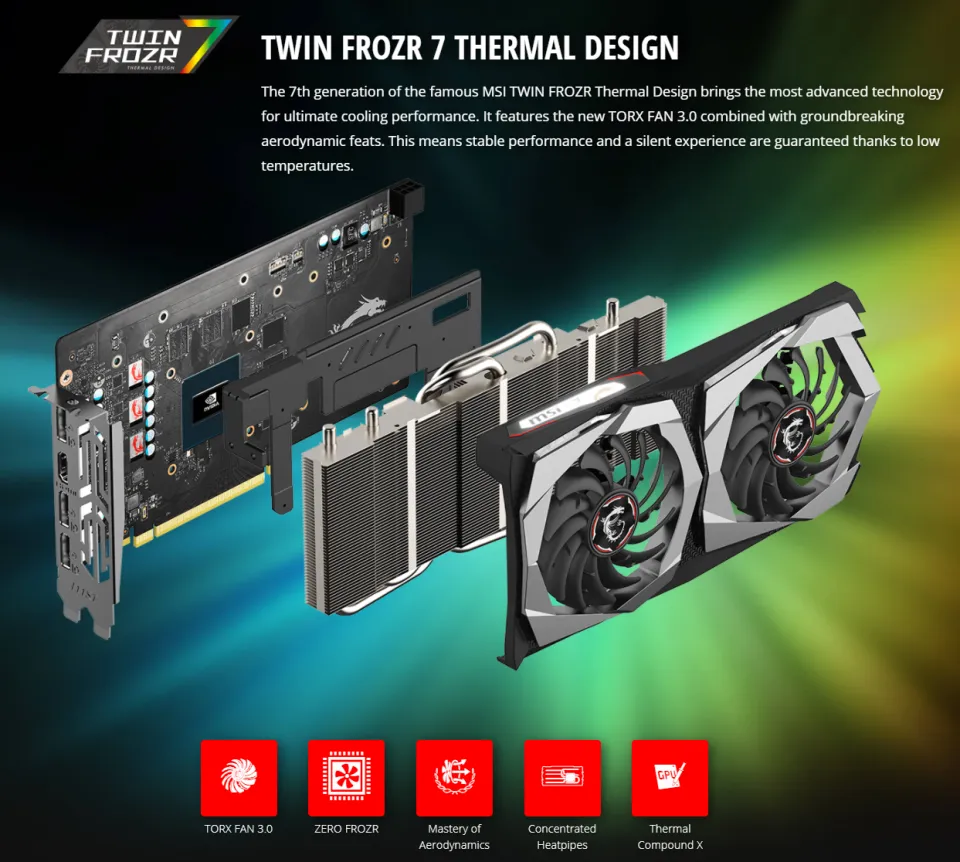 HOT Twin Frozr Msi 1650 Super Gaming MSI GeForce GTX 1650