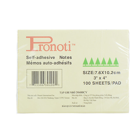 Giấy Note Vàng Pronoti 3x4 (7.6x10.2cm) | Lazada.vn
