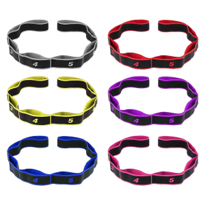 8 Section Dance Stretching Belt Pilates Fitness Exercise Resistance Band With Number Tension Band Pilates Pull Rope