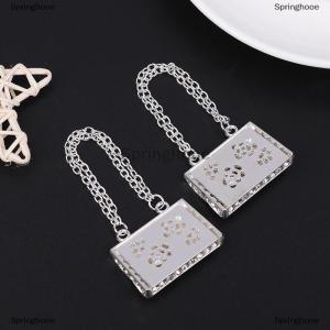 [COD] Springhooe กระเป๋าถือโซ่โลหะกระเป๋าตุ๊กตากระเป๋าช้อปปิ้งขนาดเล็กสำหรับเสื้อผ้าบ้านตุ๊กตาของเล่นเด็กขนาดเล็ก