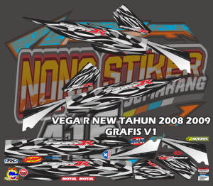 STIKER STRIPING DECAL VEGA R NEW 2008 2009 GRAFIS V1