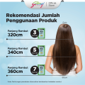 NYU Henna Shampoo Hair Color Natural Black isi 4 x 20ml - NYU Sampo Henna Pewarna Rambut. 