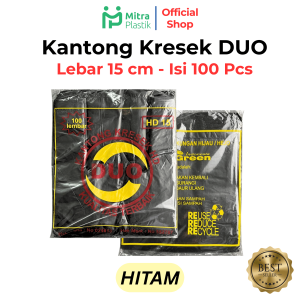 Kantong Plastik Duo Lebar 15 Kresek Packing 100 pcs