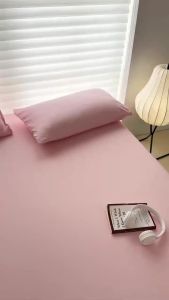 Sacesr Elastic Bands Washed Cotton Bed Sheet Non Slip Adjustable Mattress Cover for Single Double King Queen Size Bed Sheets Set Home 9Q4T2