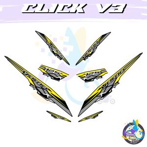 Honda Click v3 125i Vario New Kraft Star Decals