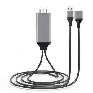 3IN1 USB Universal Mirascreen HDMI Same Screen Adapter Cable Phone/Android/Type C Phone Tablet to HDMI Projection Cable