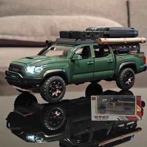 2026 1:32 Toyota Tacoma TRO Travel Version Alloy Diecast Model Pickup Truck Toys Desktop Ornaments Birthday Present For Kids Boys Toy
