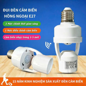 Đui Đèn E27 Cảm Biến Chuyển Động ZS-027 – Góc Cảm Ứng 120° Tiết Kiệm Điện Cho Gia Đình