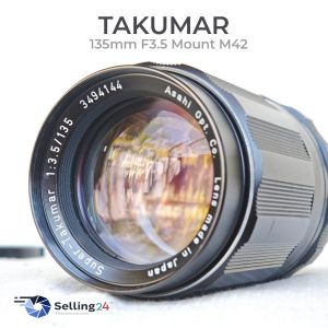 Asahi Opt. Co. เลนส์มือหมุน Super Takumar 135mm F3.5 (22) Mount M42 Teleportrait ผลิตในญี่ปุ่น